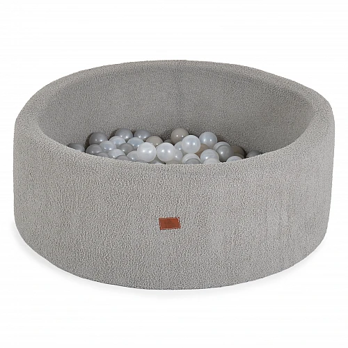 Детски басейн с топки Мек Басейн Boucle с 200 Топки Light-grey от Moni Toys