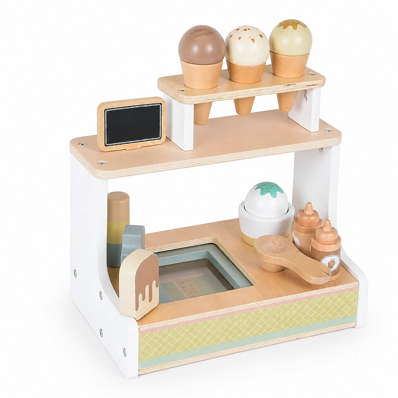 Дървена ролева играчка Щанд за Сладолед от Moni Toys